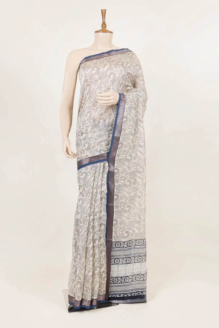 half-white-teal-chanderi-cotton-lehenga-with-kalamkari-floral-motifs-sw000001387-a