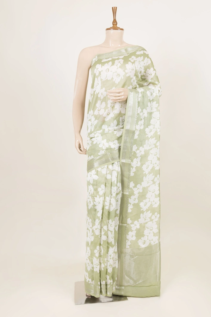 half-white-and-olive-green-chanderi-cotton-saree-sw000001398-a