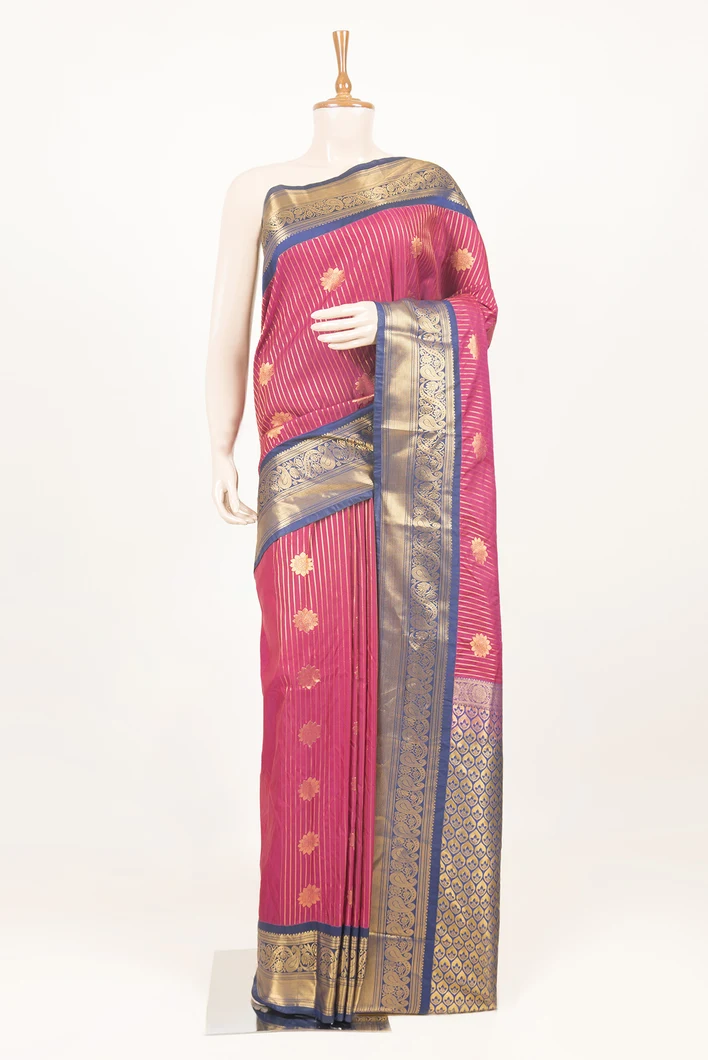maroon-navy-blue-semi-silk-saree-with-zari-border-sw000001405-a