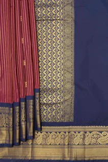 maroon-navy-blue-semi-silk-saree-with-zari-border-sw000001405-b