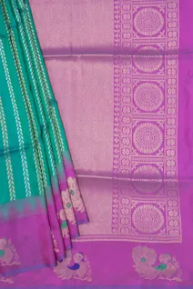 peacock-green-purple-semi-lightweight-silk-saree-with-zari-border-sw000001456-b