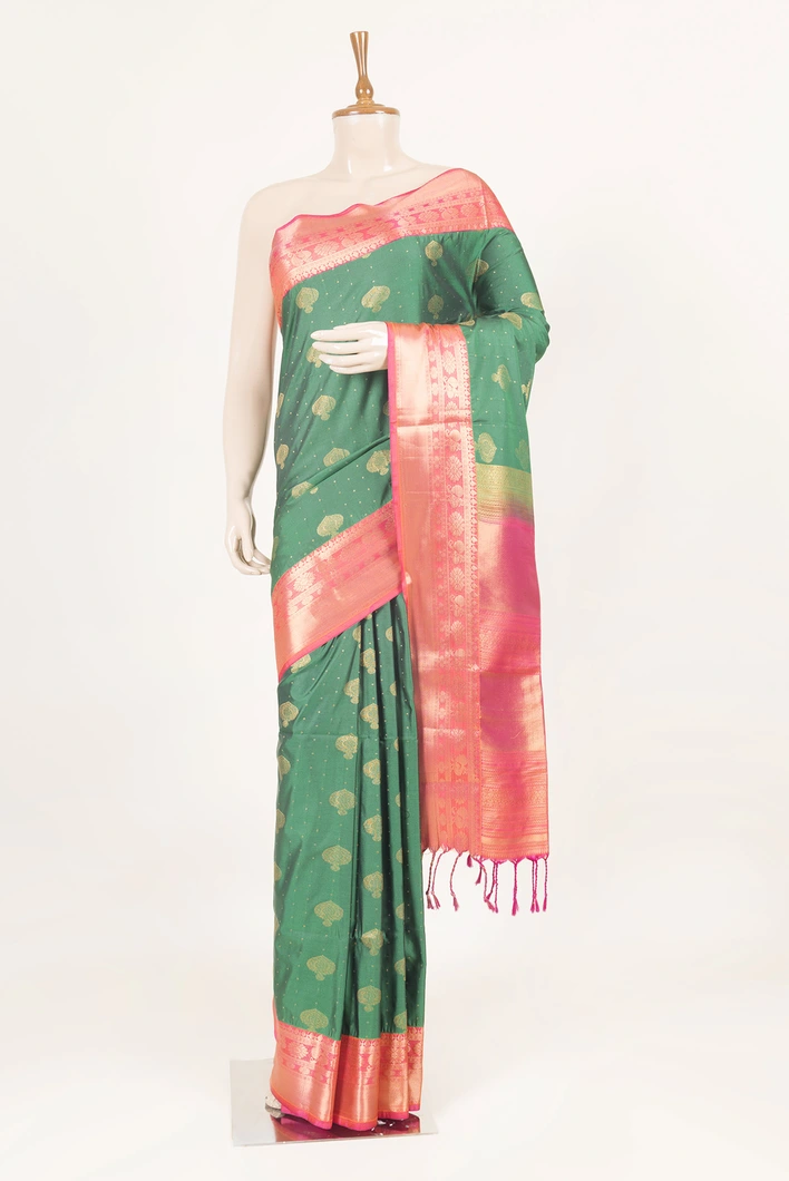 dark-green-pink-semi-light-weight-silk-saree-with-zari-work-sw000001468-a