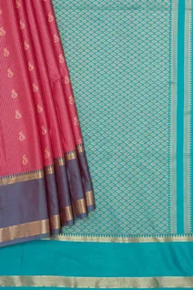 red-turquoise-green-semi-lightweight-silk-saree-sw000001472-b