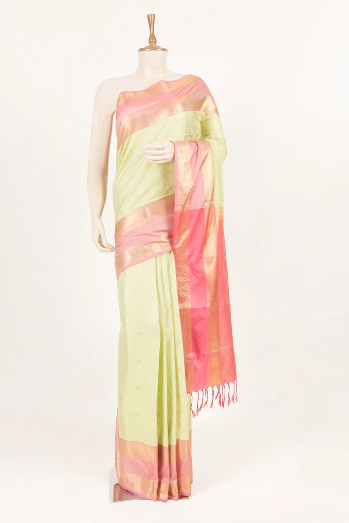 pista-green-orange-semi-lightweight-silk-saree-sw000001474-a