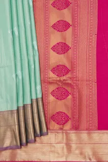 turquoise-green-pink-semi-lightweight-silk-saree-sw000001481-b