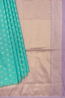 turquoise-blue-grey-semi-lightweight-silk-saree-sw000001486-b
