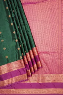 bottle-green-purple-semi-silk-saree-with-rettai-pettu-border-sw000001489-b