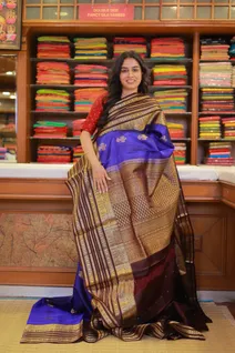 royal-blue-lightweight-silk-saree-with-coffee-brown-big-border-annam-motifs-sw000001523-b