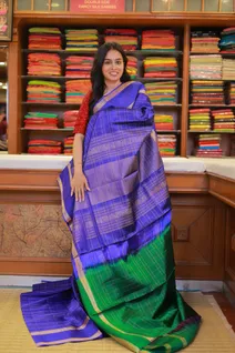 royal-blue-lightweight-silk-saree-with-zari-stripes-green-blouse-sw000001529-b