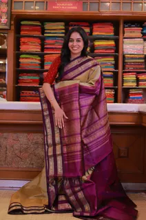 cream-purple-pure-silk-cotton-saree-with-rettai-pettu-border-sw000001544-b