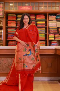 red-fancy-cotton-saree-with-bird-motifs-on-pallu-sw000001548-b