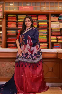 navy-blue-fancy-cotton-saree-with-magenta-lotus-motifs-sw000001549-b