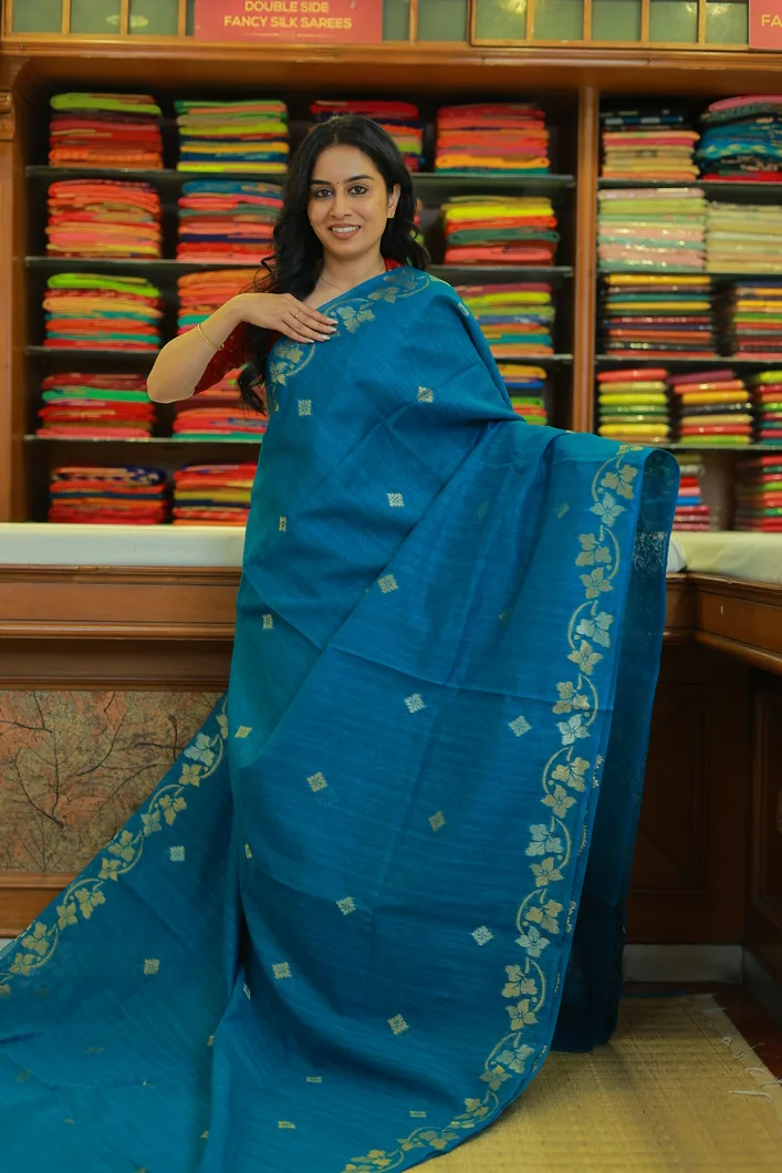 rama-blue-fancy-cotton-saree-with-zari-floral-design-sw000001559-a