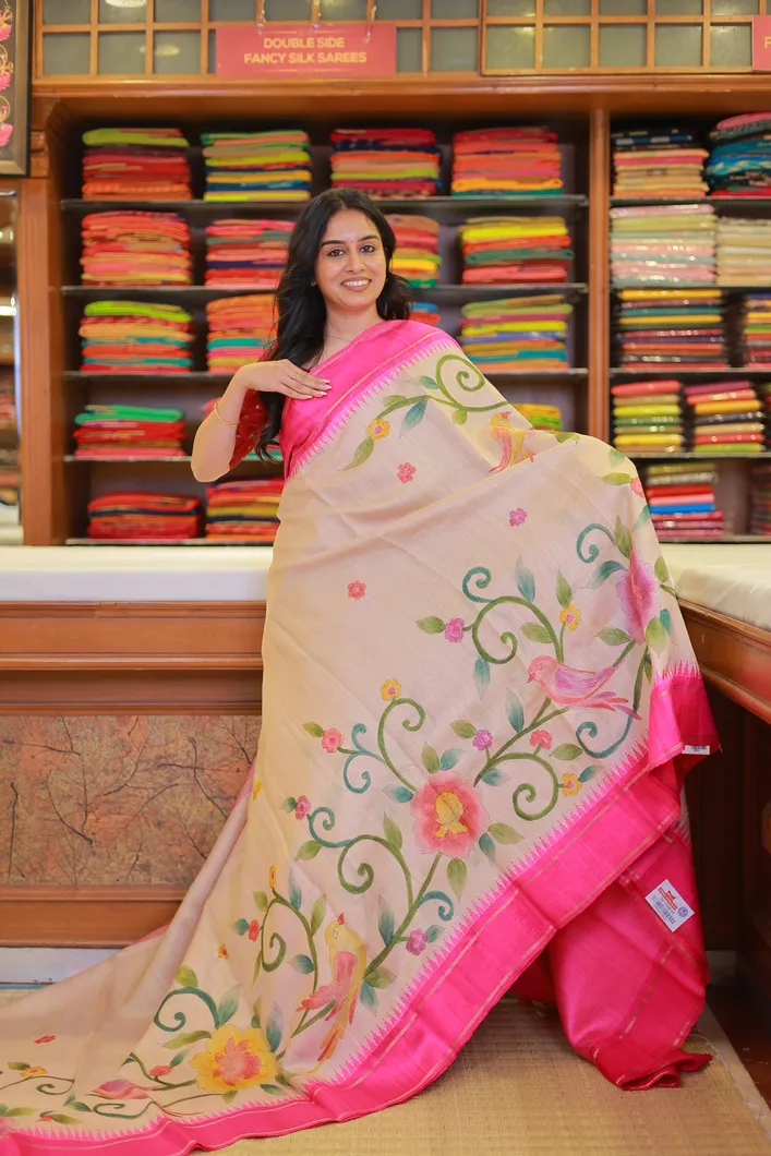 beige-pure-tussar-saree-with-pink-floral-prints-sw000001564-a