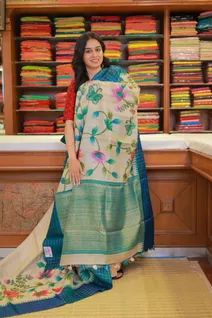 beige-pure-tussar-saree-with-teal-floral-print-sw000001565-b