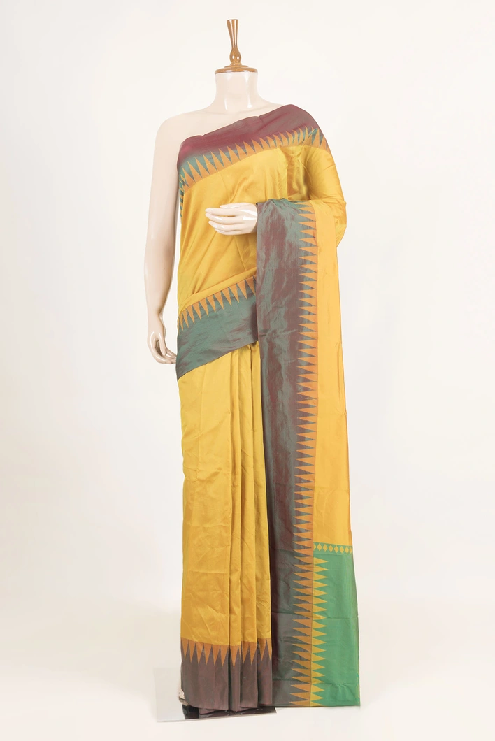 lime-yellow-and-green-silk-mix-saree-with-temple-border-sw000001575-a