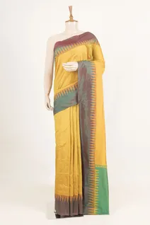 lime-yellow-and-green-silk-mix-saree-with-temple-border-sw000001575-a