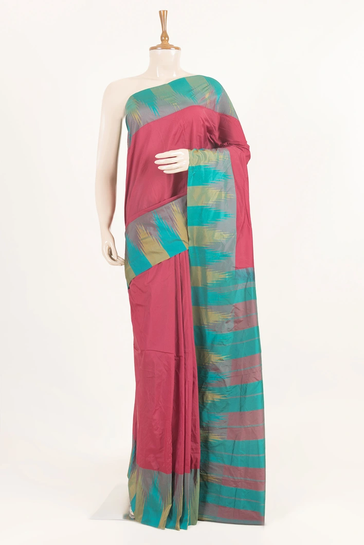 brown-and-green-silk-mix-saree-with-temple-border-sw000001576-a