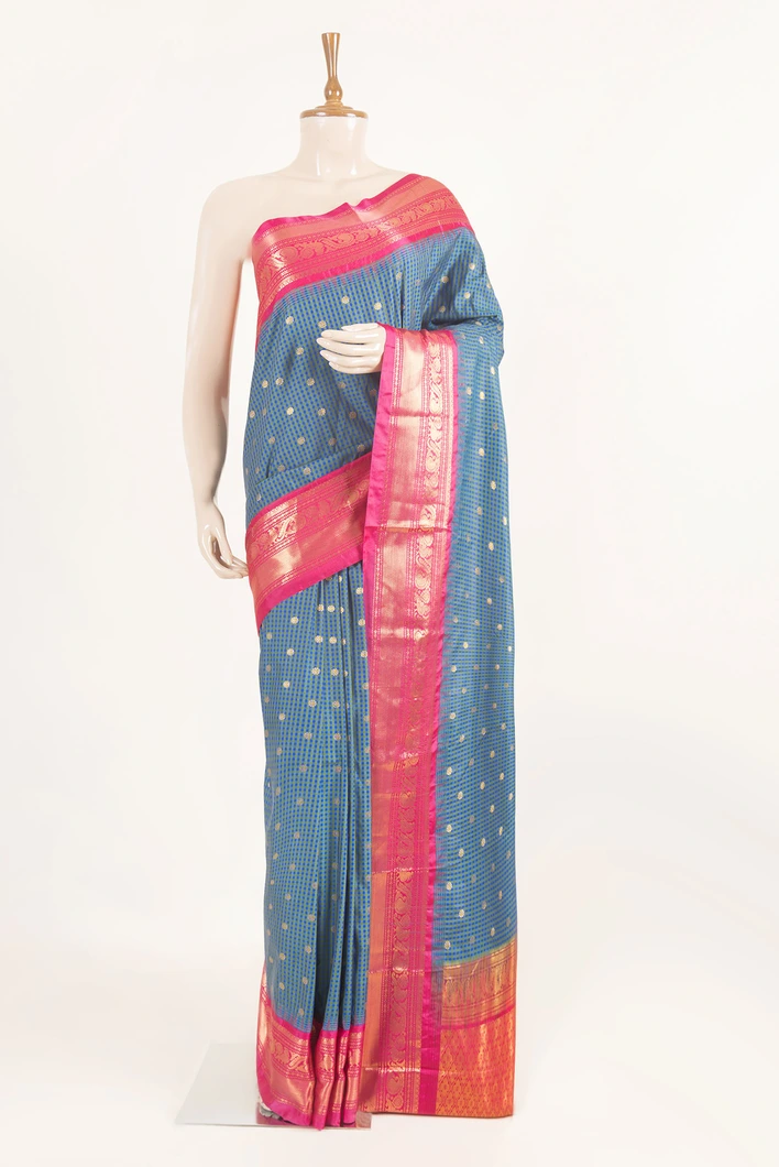 blue-silk-mix-saree-with-pink-accents-tiny-checks-sw000001581-a