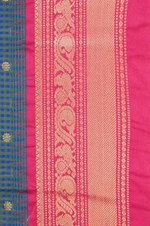blue-silk-mix-saree-with-pink-accents-tiny-checks-sw000001581-d