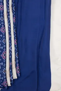royal-blue-semi-tussar-saree-with-ikat-design-white-border-sw000001589-b