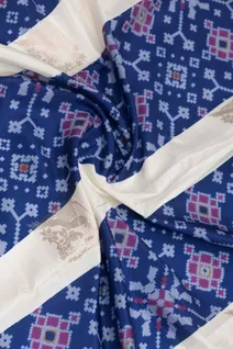 royal-blue-semi-tussar-saree-with-ikat-design-white-border-sw000001589-c