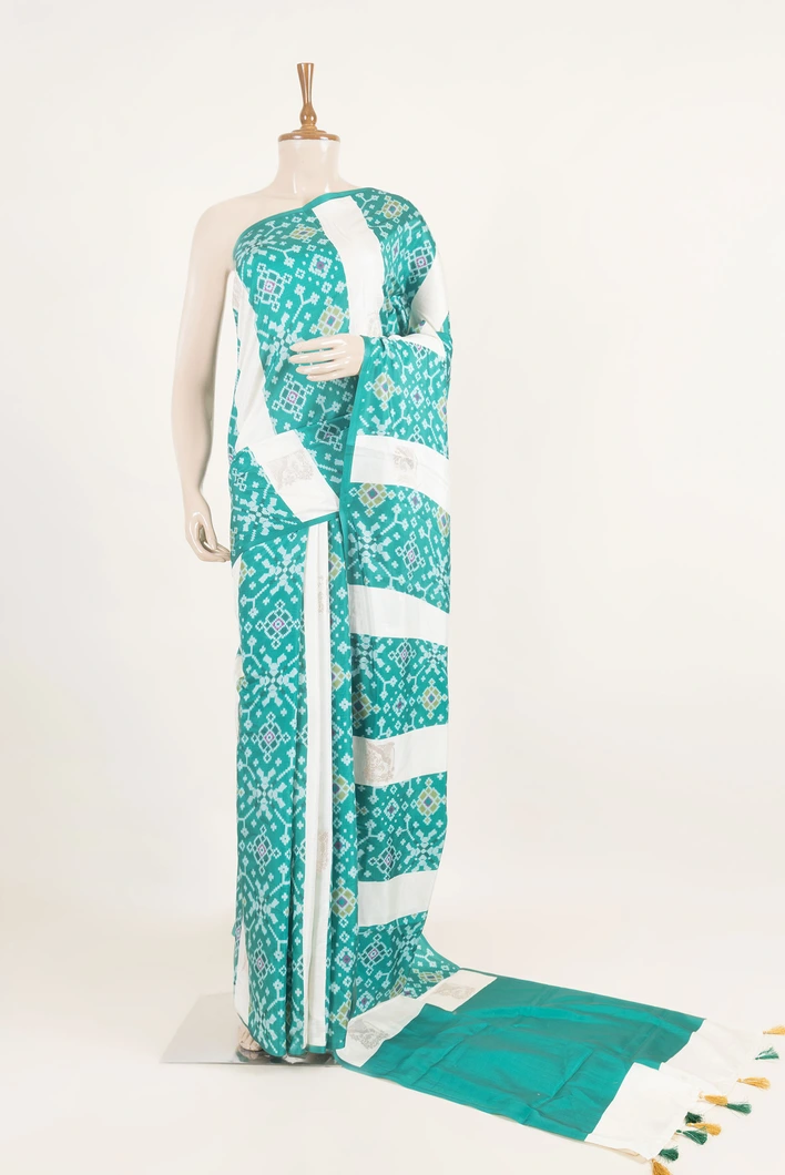 green-semi-tussar-saree-with-half-white-border-sw000001590-a