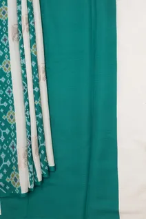green-semi-tussar-saree-with-half-white-border-sw000001590-b