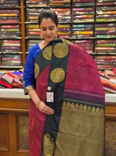 pure-kanchi-silk-saree-kalakshetra-maroon-with-green-thread-work-sw000001611-a