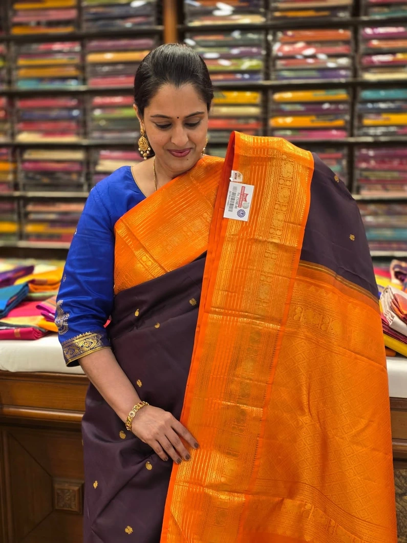 pure-kanchi-silk-saree-coffee-brown-with-orange-border-sw000001613-a