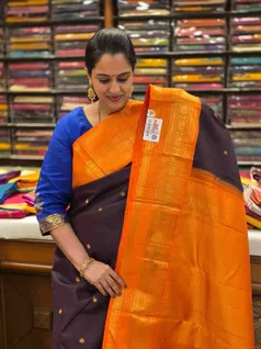 pure-kanchi-silk-saree-coffee-brown-with-orange-border-sw000001613-a