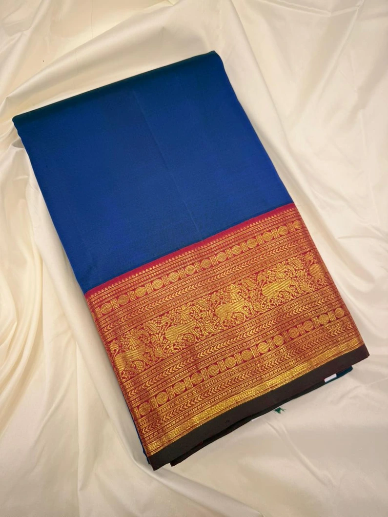 pure-kanchi-silk-saree-peacock-blue-with-red-border-sw000001623-a