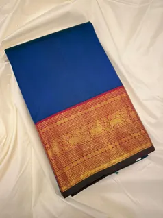 pure-kanchi-silk-saree-peacock-blue-with-red-border-sw000001623-a