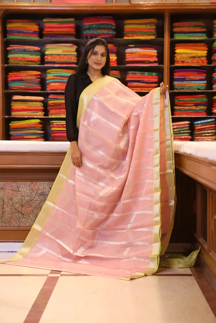 semi-kota-cotton-saree-baby-pink-with-green-border-sw000001628-a
