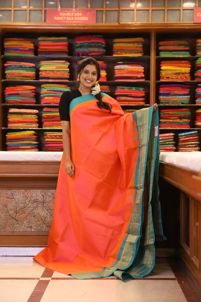 silk-cotton-orange-saree-with-turquoise-green-border-sw000001670-a