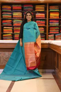 lightweight-silk-saree-blue-with-dual-red-contrast-pallu-sw000001682-b