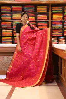 hot-pink-pure-zari-kanchi-silk-saree-with-zari-checks-annamrudraksh-motifs-sw000001692-a