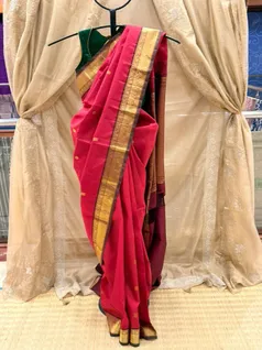 red-brown-pure-zari-kanchi-silk-saree-with-tiny-buttas-sw000001709-a