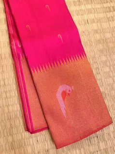 pure-kanchi-silk-saree-in-rani-pink-with-paithani-print-temple-border-sw000001838-b