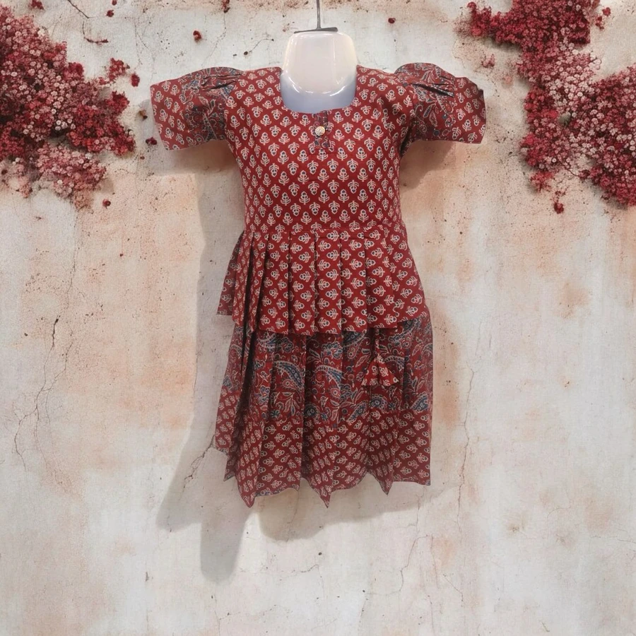 maroon-floral--pure-cotton-paavadai-sattai-skp00000657-a