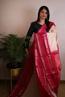 elegant-silk-cotton-saree-with-half-white-body-and-pink-checked-border-sw00000146-b