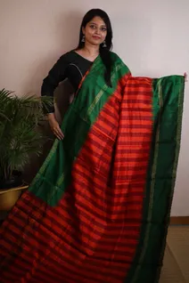 vibrant-pure-tussar-silk-saree-in-orange-maroon-and-green-sw00000147-a