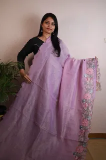 charming-semi-tussar-saree-with-lavender-border-floral-design-sw00000148-a