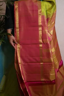 pure-zari-silk-saree-in-parrot-green-blue-and-pink-with-rettai-pettu-border-sw00000163-c