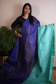 lightweight-silk-saree-in-dark-blue-with-turquoise-blue-sw00000175-a