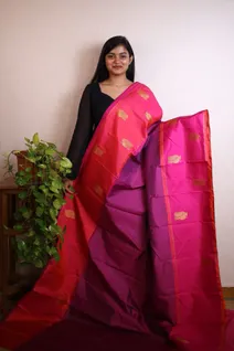 magenta-with-pink-body-zari-checks-pure-kanchi-silk-saree-sw0000048-a