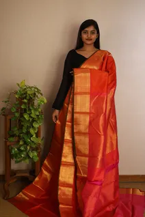 orange-self-zari-checks-pure-kanchi-silk-saree-sw0000049-b