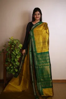 golden-yellow-with-dark-green-pure-tussar-silk-saree-sw0000066-b