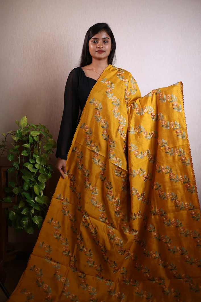 semi-tussar-silk-saree-in-mustard-with-floral-design-sw0000069-a