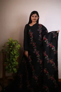 semi-tussar-silk-saree-in-black-with-pink-floral-design-sw0000083-a